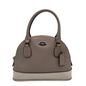 Coach Birch And Chalk Crossgrain Leather Mini Cora Domed Satchel bag
